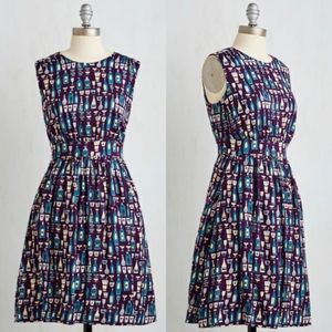 Modcloth Emily and Fin Happy Hour Dress Small